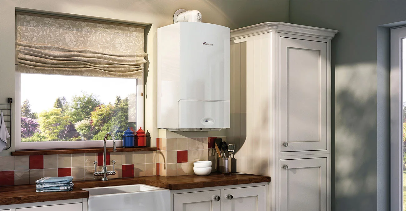 modern boiler installment from Eco Free Boiler Grant in kitchen